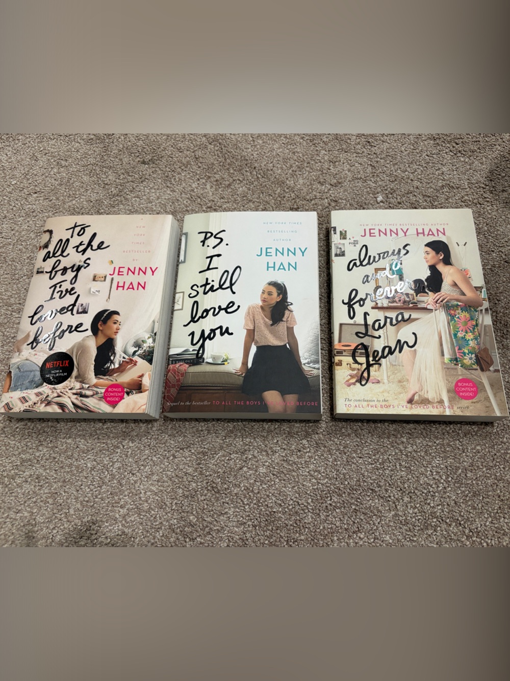 To All The Boys I’ve Loved Before by Jenny Han Paperback Book Set